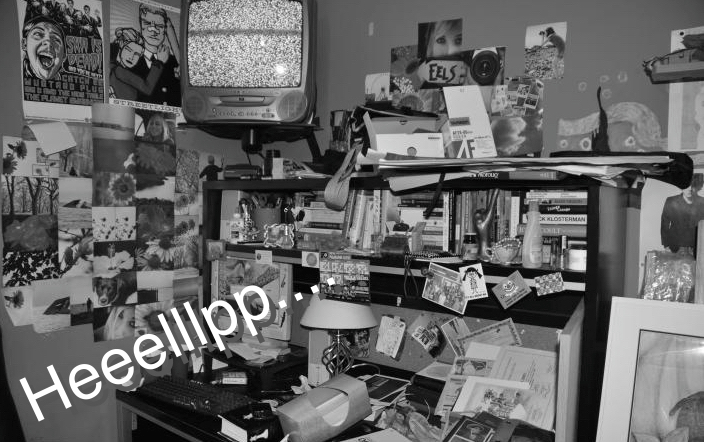 My Messy Desk, by Ally Aubry. Modified with permission. 